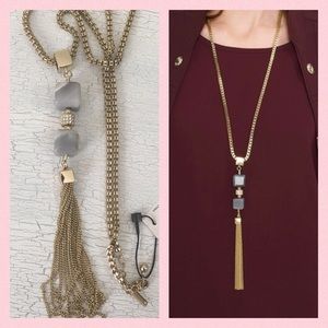 WHBM Tassel Pendant Necklace NEW